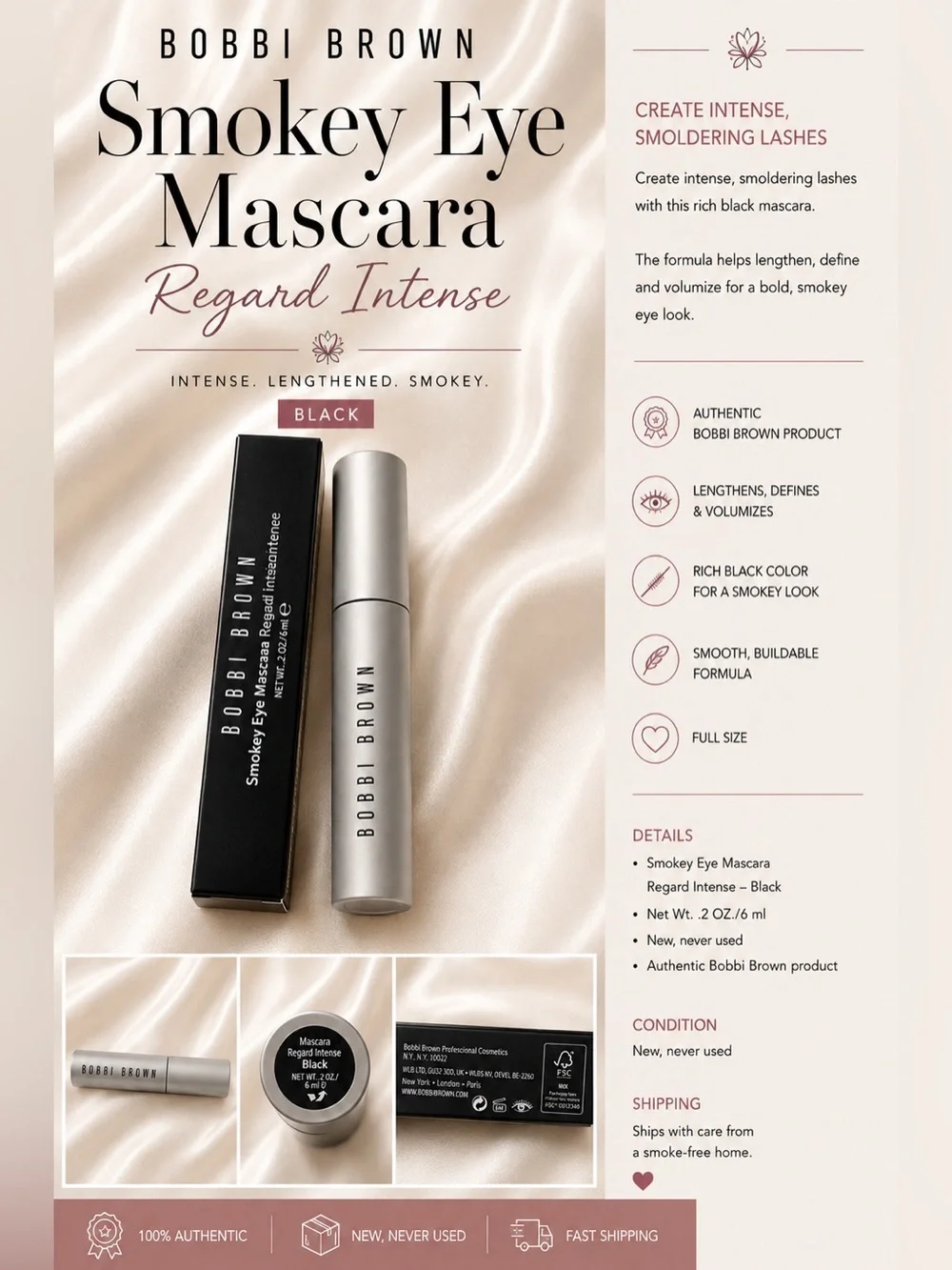 Bobbi Brown Smokey Eye Mascara Regard Intense Black